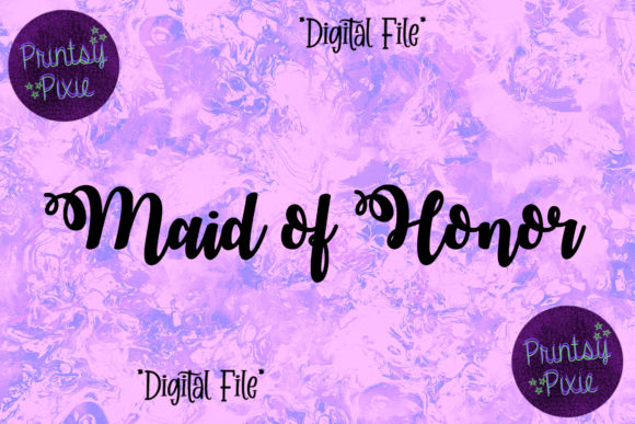 Maid of Honor Wedding Celebration