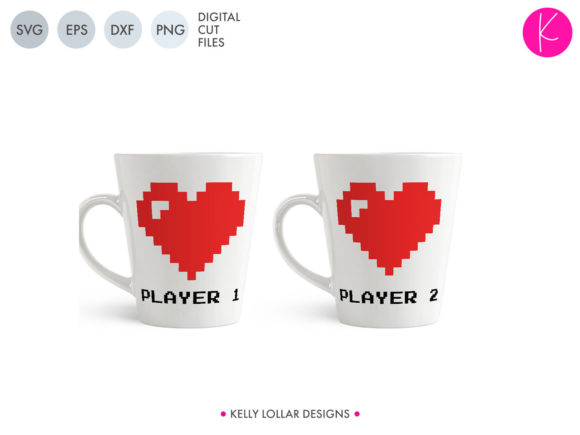 Player 1 Player 2 Gamer Couple Hearts: A Perfect Gift for Gaming Sweethearts