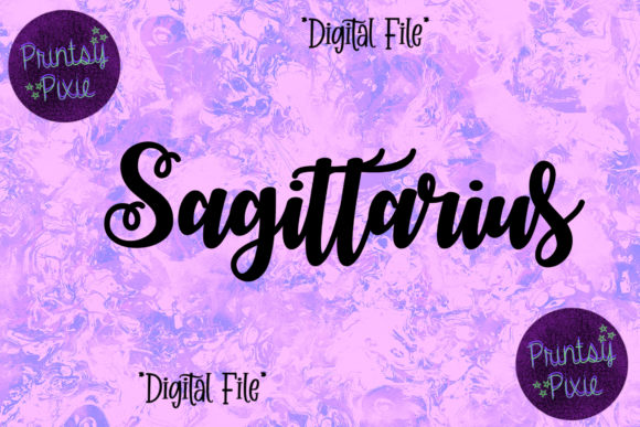 Sagittarius Zodiac Signs: Creative Design Assets